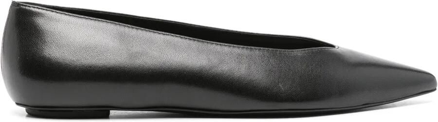 Stuart Weitzman Ballerina pumps met puntige neus Zwart