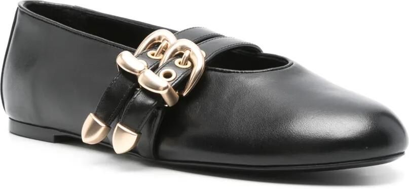 Stuart Weitzman Ballerina's met dubbele gesp Zwart - Foto 3