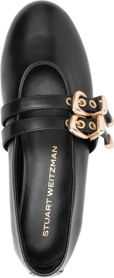Stuart Weitzman Ballerina's met dubbele gesp Zwart - Foto 2