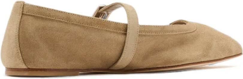 Stuart Weitzman Ballerina's met gespsluiting en vierkante neus Beige - Foto 3