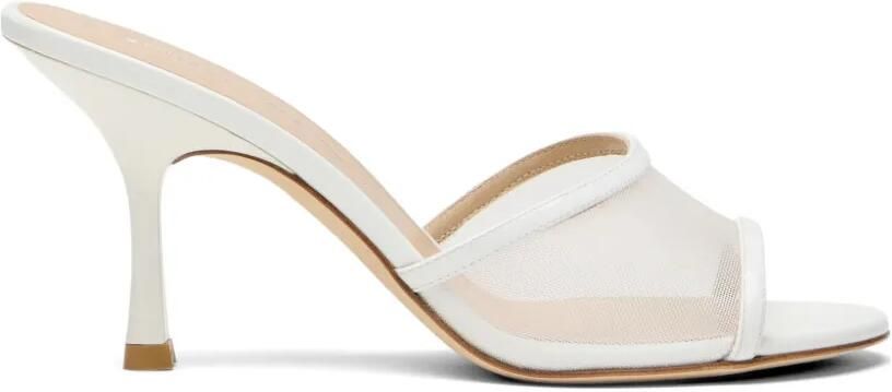 Stuart Weitzman Bareitall muiltjes Wit
