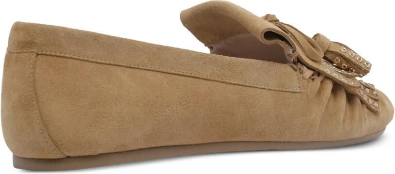Stuart Weitzman Barry loafers verfraaid met studs en franje Beige - Foto 4