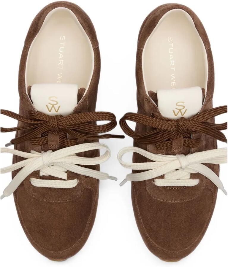 Stuart Weitzman Bond Sport sneakers met dubbele veters Bruin - Foto 2
