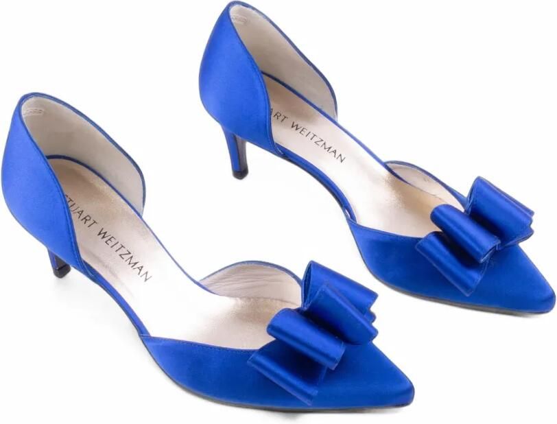 Stuart Weitzman Pumps met strikdetail Blauw - Foto 3