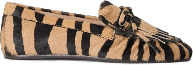 Stuart Weitzman Britt loafers met franje Bruin - Foto 4