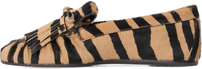 Stuart Weitzman Britt loafers met franje Bruin - Foto 3