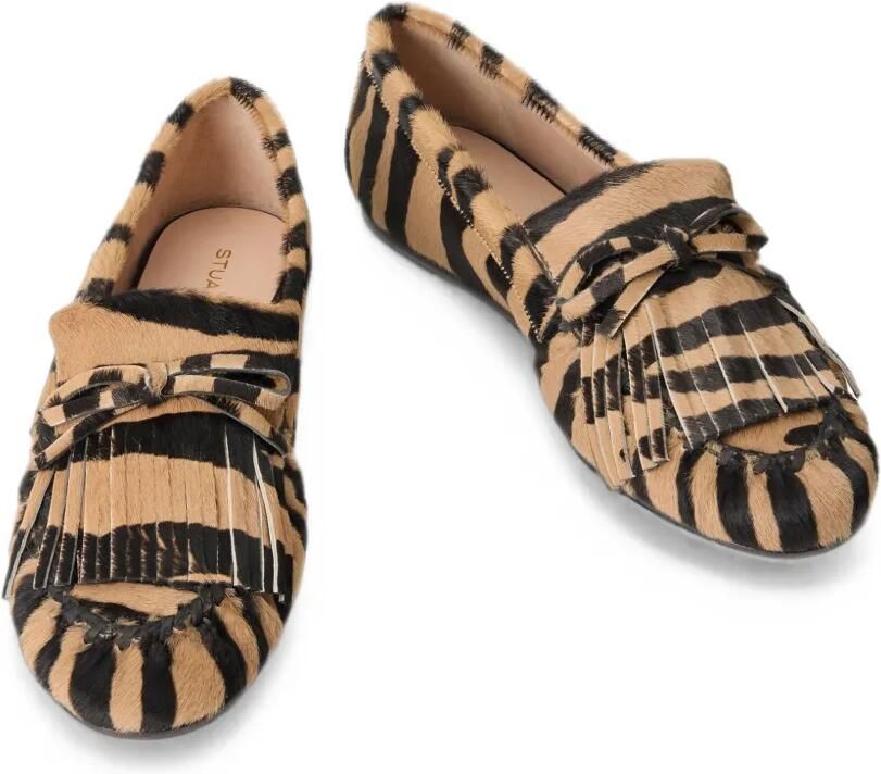 Stuart Weitzman Britt loafers met franje Bruin - Foto 2