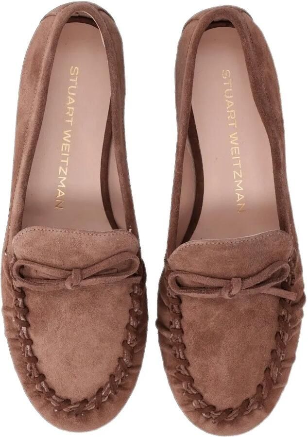 Stuart Weitzman Britt loafers met franje Bruin - Foto 3