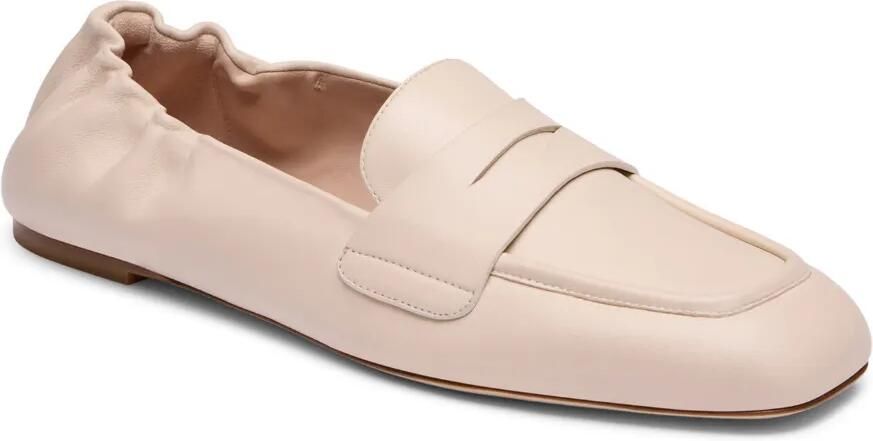 Stuart Weitzman Bryant elastische leren loafers Beige - Foto 4