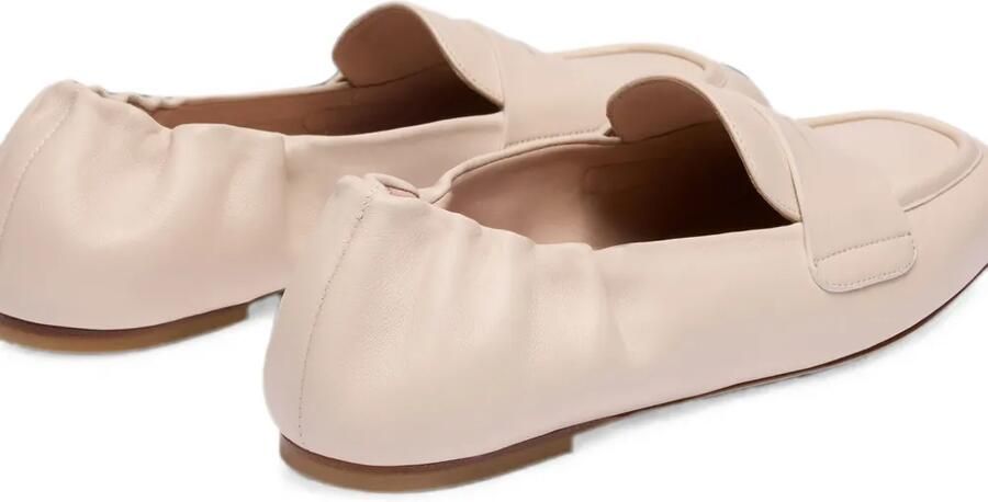 Stuart Weitzman Bryant elastische leren loafers Beige - Foto 3