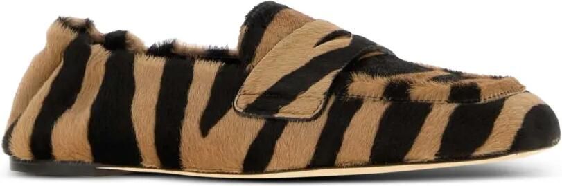 Stuart Weitzman Bryant loafers met dierenprint Beige - Foto 2