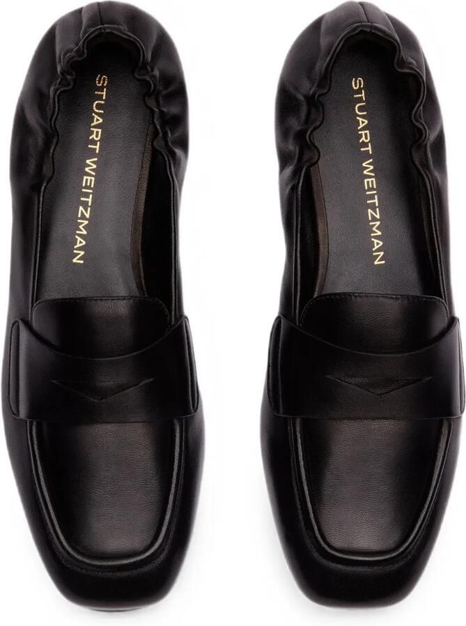 Stuart Weitzman Bryant loafers met ruches Zwart - Foto 2