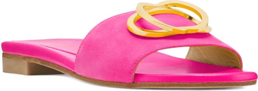 Stuart Weitzman Caicos sandalen met dubbele gesp Roze