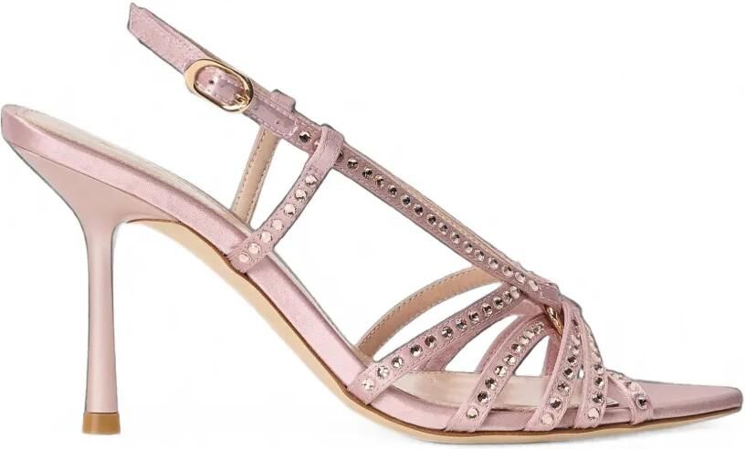 Stuart Weitzman Carlyle sandalen verfraaid met kristallen Roze
