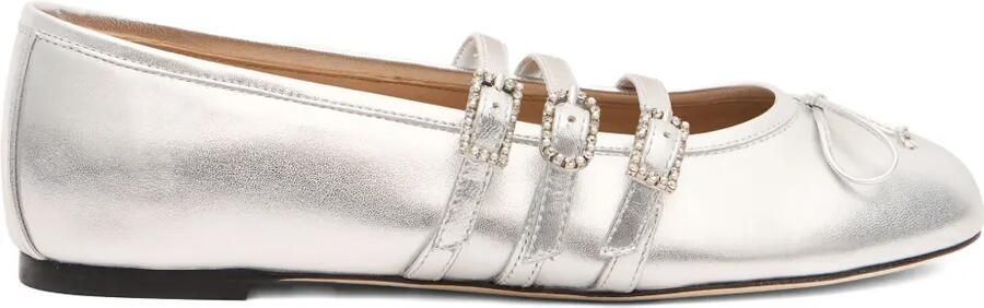 Stuart Weitzman Celeste ballerina's Zilver
