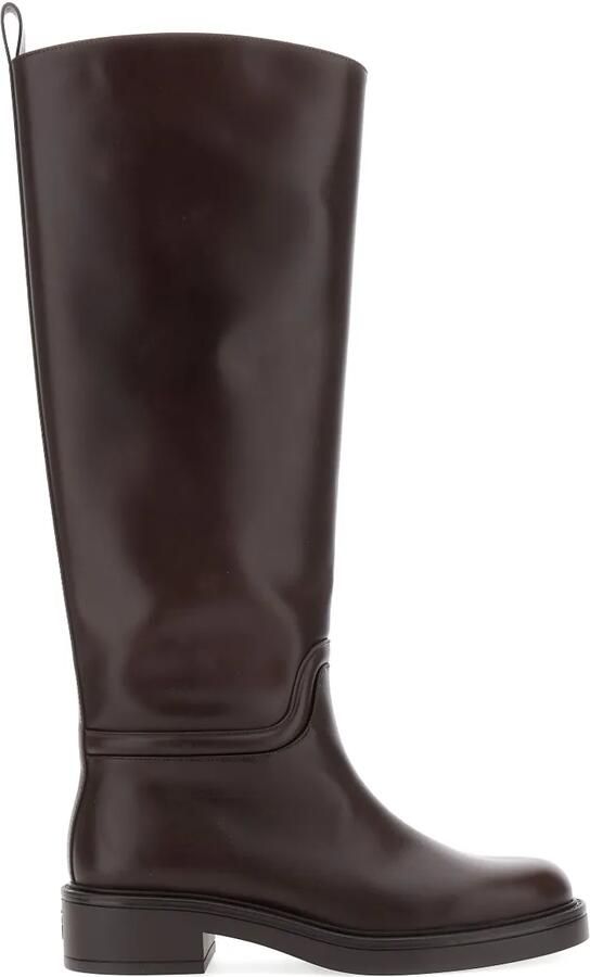 Stuart Weitzman Celia leren rijlaarzen Bruin