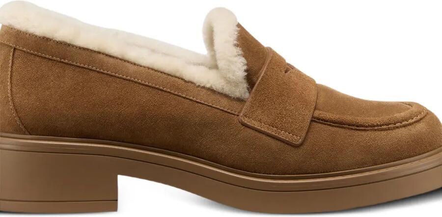 Stuart Weitzman Celia Lite lammy loafers Bruin