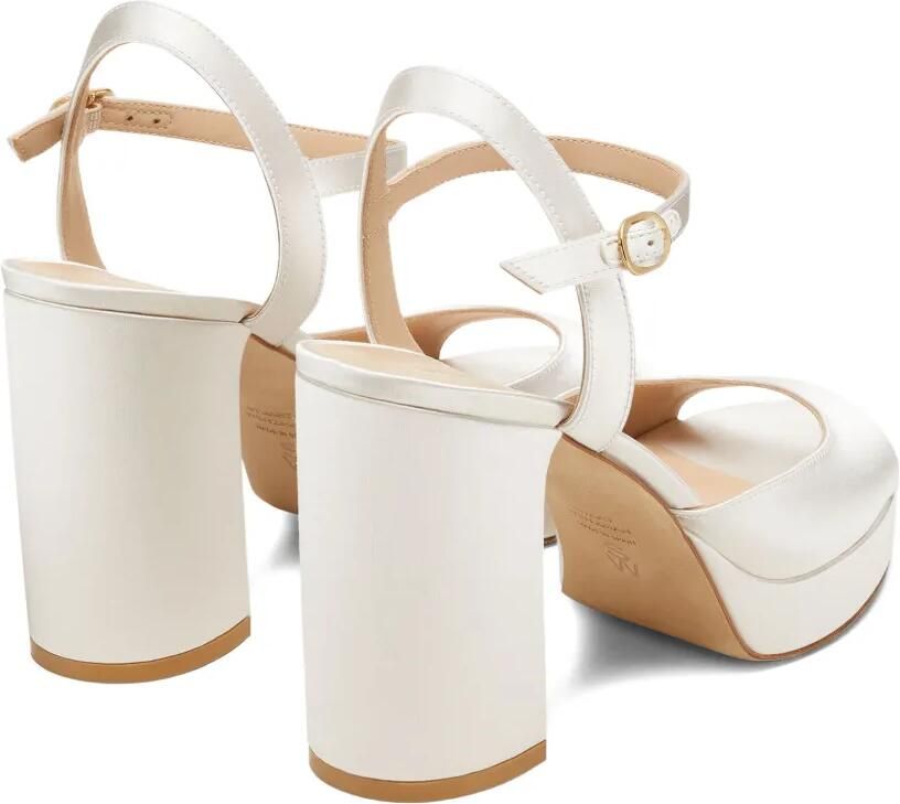 Stuart Weitzman Dayna II sandalen met plateauzool Wit - Foto 4