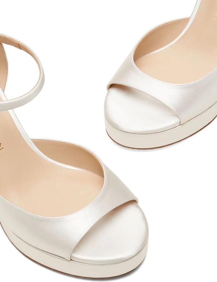 Stuart Weitzman Dayna II sandalen met plateauzool Wit - Foto 2