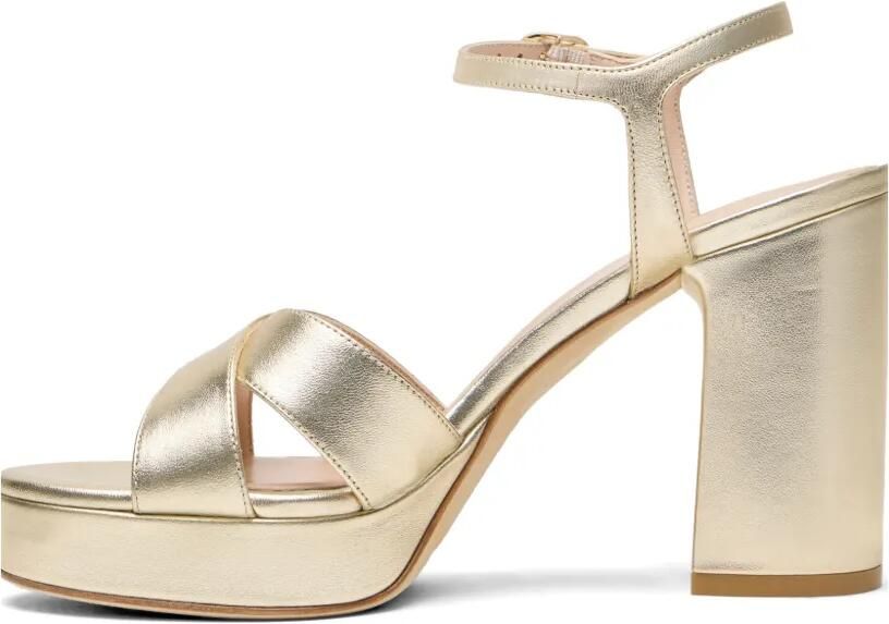 Stuart Weitzman Dayna sandalen met hak Goud - Foto 3