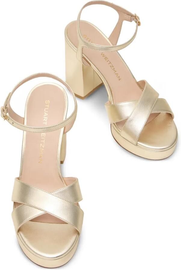Stuart Weitzman Dayna sandalen met hak Goud - Foto 2
