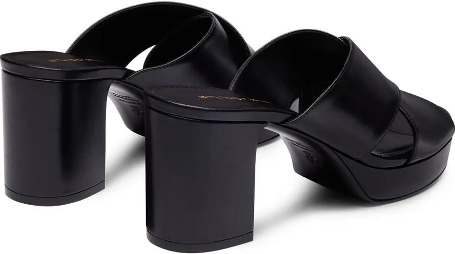 Stuart Weitzman Dayna sandalen met plateauzool en gekruiste bandjes Zwart - Foto 3
