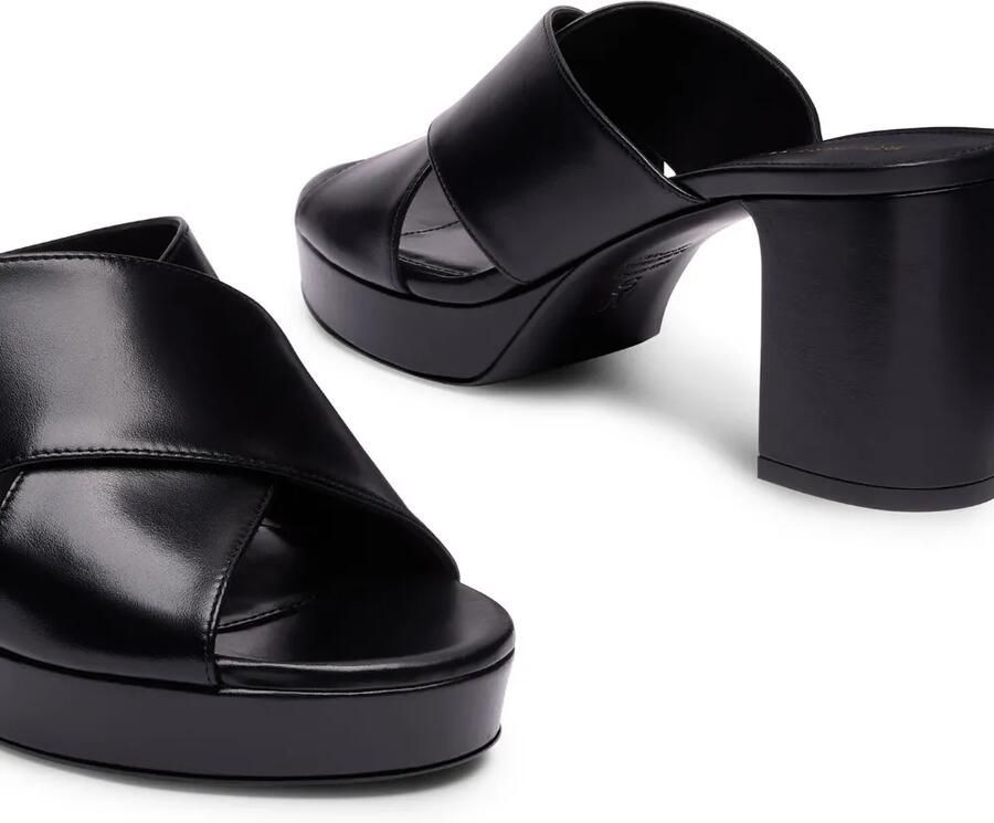 Stuart Weitzman Dayna sandalen met plateauzool en gekruiste bandjes Zwart - Foto 2