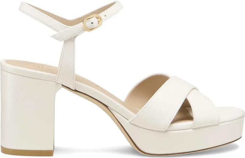 Stuart Weitzman Dayna sandalen met plateauzool Wit