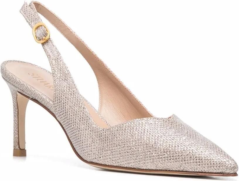 Stuart Weitzman Edith pumps met puntige neus Beige - Foto 3