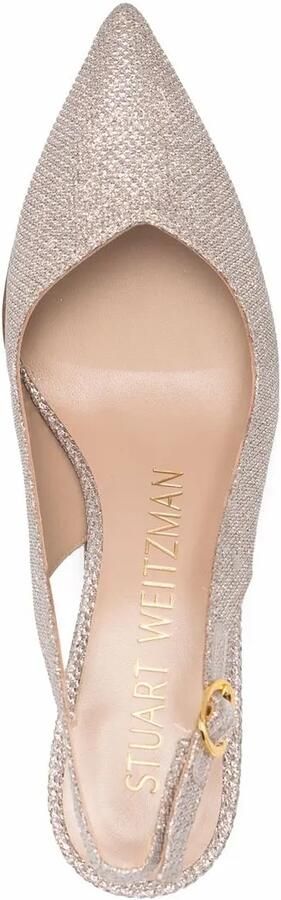 Stuart Weitzman Edith pumps met puntige neus Beige - Foto 4