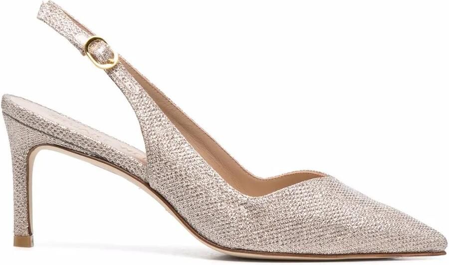 Stuart Weitzman Edith pumps met puntige neus Beige