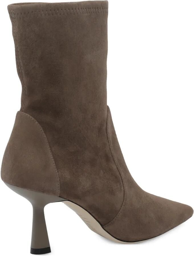 Stuart Weitzman Enkellaarzen met puntige neus Grijs - Foto 4