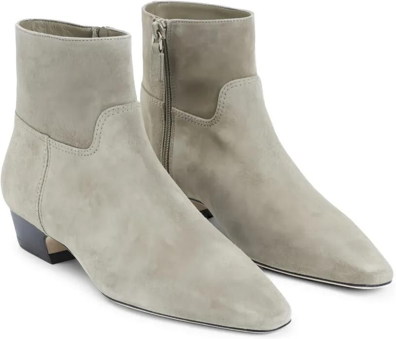 Stuart Weitzman Enkellaarzen met puntige neus Groen