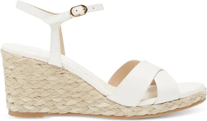 Stuart Weitzman Espadrille sandalen met gekruiste bandjes Wit - Foto 4