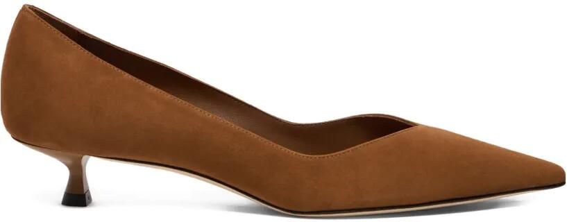 Stuart Weitzman Eva pumps met puntige neus Bruin