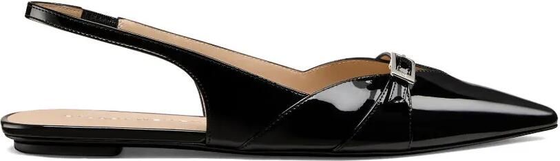 Stuart Weitzman Georgie Flat slingback flatjes Zwart