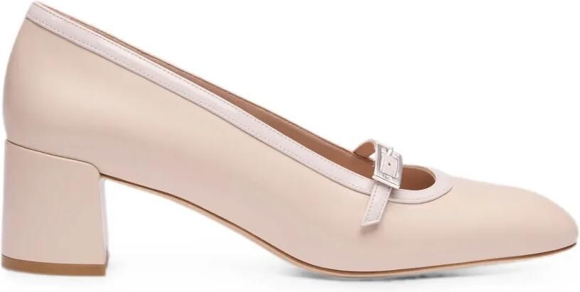 Stuart Weitzman Georgie pumps met gespbandje Beige
