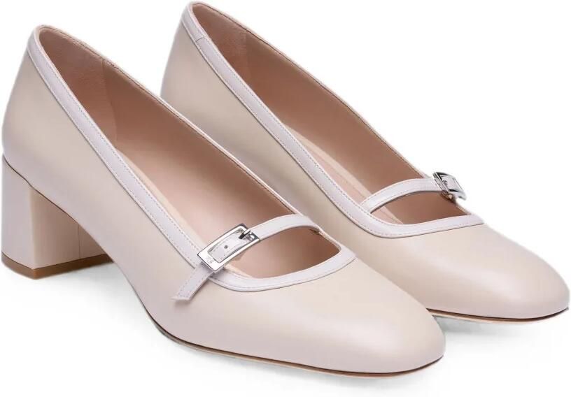 Stuart Weitzman Georgie pumps met gespbandje Beige - Foto 3