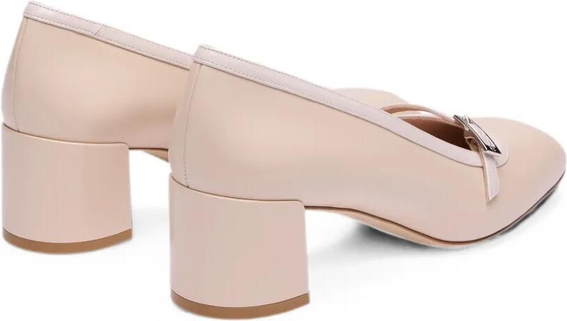 Stuart Weitzman Georgie pumps met gespbandje Beige - Foto 4