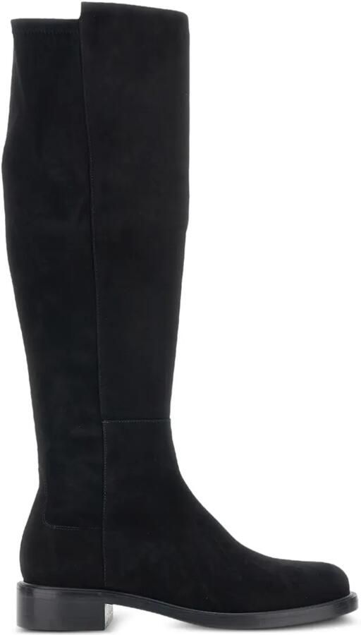 Stuart Weitzman Gisele leren knielaarzen Zwart