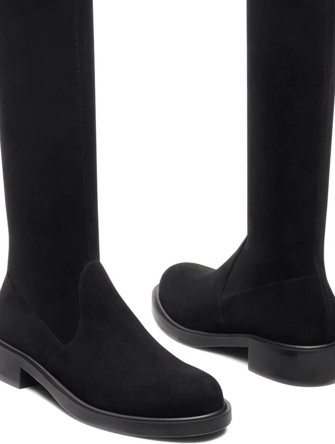 Stuart Weitzman Giseleland overknee laarzen met striksluiting aan de achterkant Zwart - Foto 2