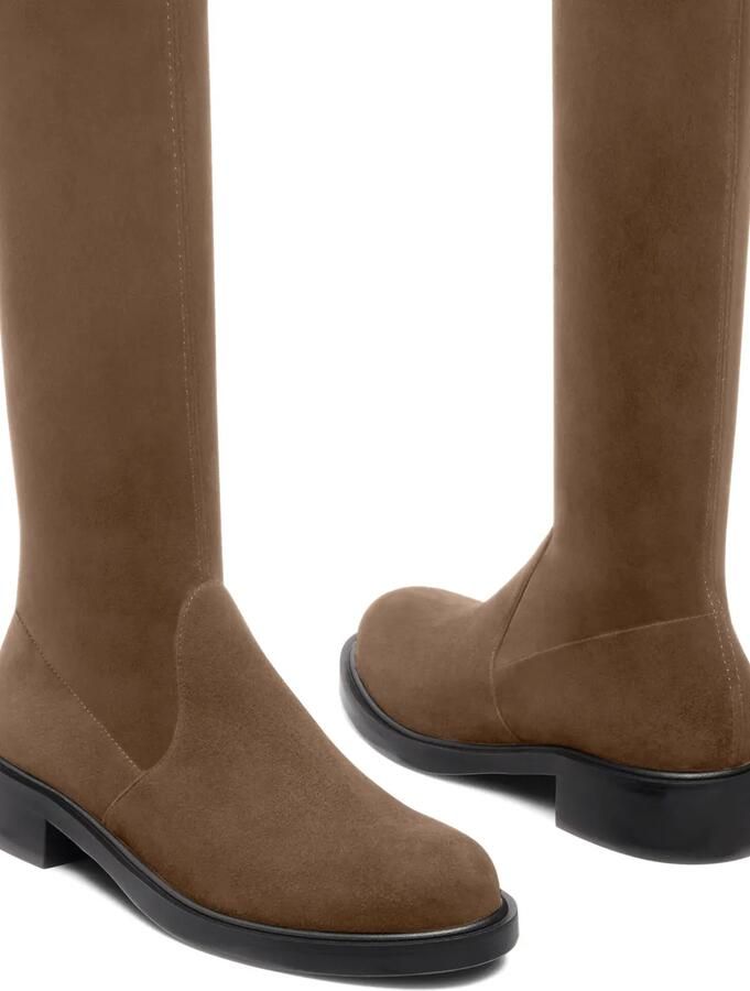 Stuart Weitzman Giseleland overknee laarzen met gestrikte achterkant Bruin - Foto 2