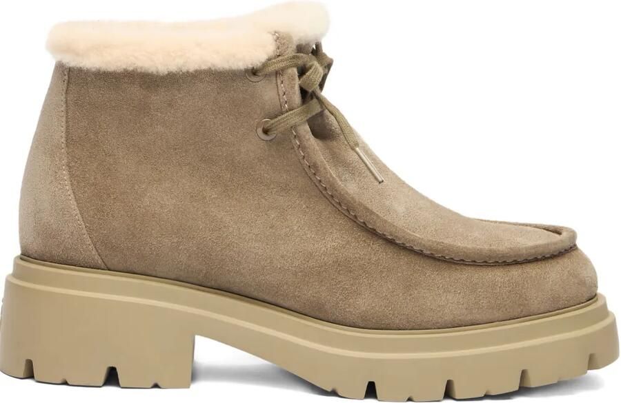 Stuart Weitzman Hudson lammy laarzen Beige