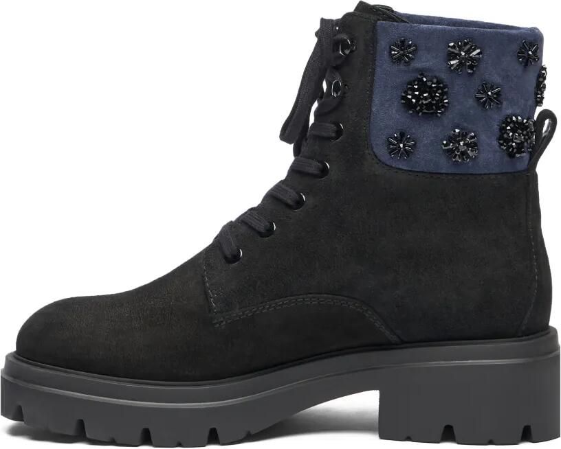 Stuart Weitzman Hudson veterlaarzen met borduurwerk Zwart - Foto 4