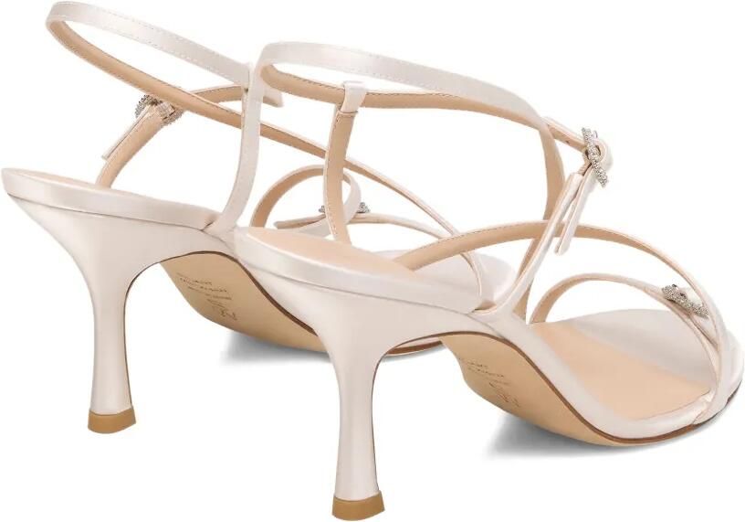 Stuart Weitzman Kensington sandalen verfraaid met kristallen en hak Beige - Foto 4