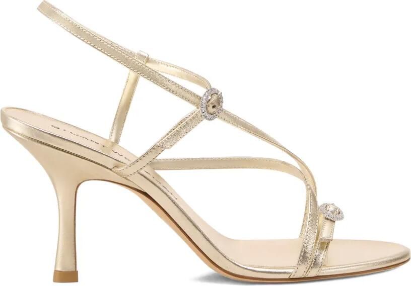 Stuart Weitzman Kensington Strappy sandalen verfraaid met kristallen Goud