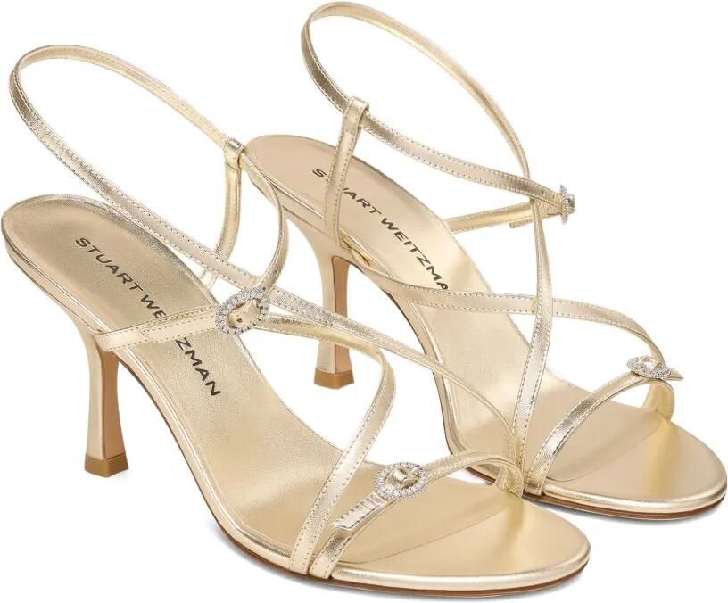 Stuart Weitzman Kensington Strappy sandalen verfraaid met kristallen Goud - Foto 3