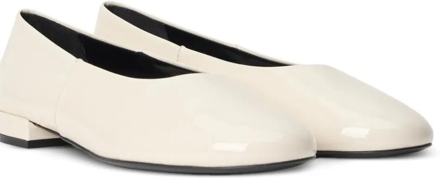 Stuart Weitzman Lenny lakleren ballerina's Wit - Foto 3
