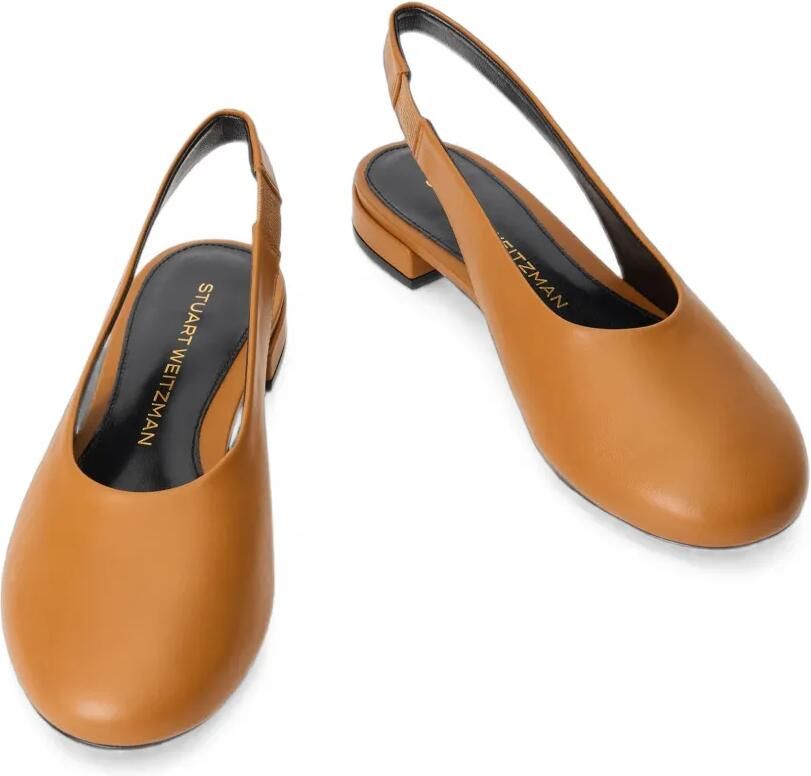 Stuart Weitzman Lenny slingback ballerina's Bruin - Foto 2