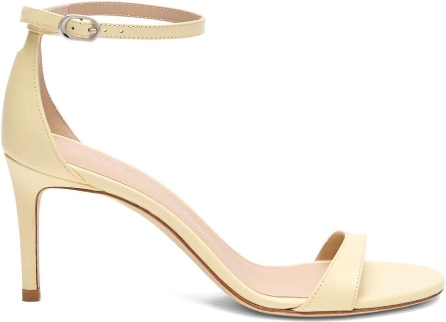Stuart Weitzman Leren sandalen Geel